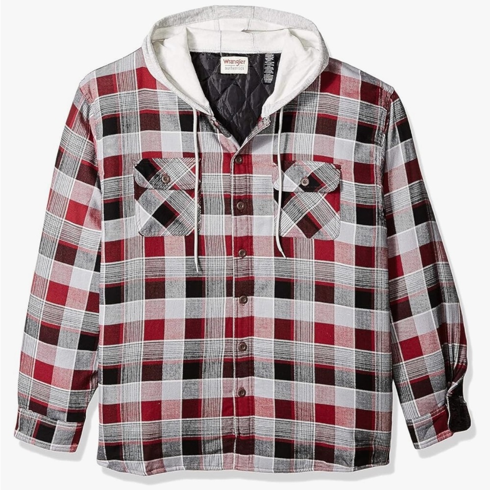 Wrangler Hooded Flannel